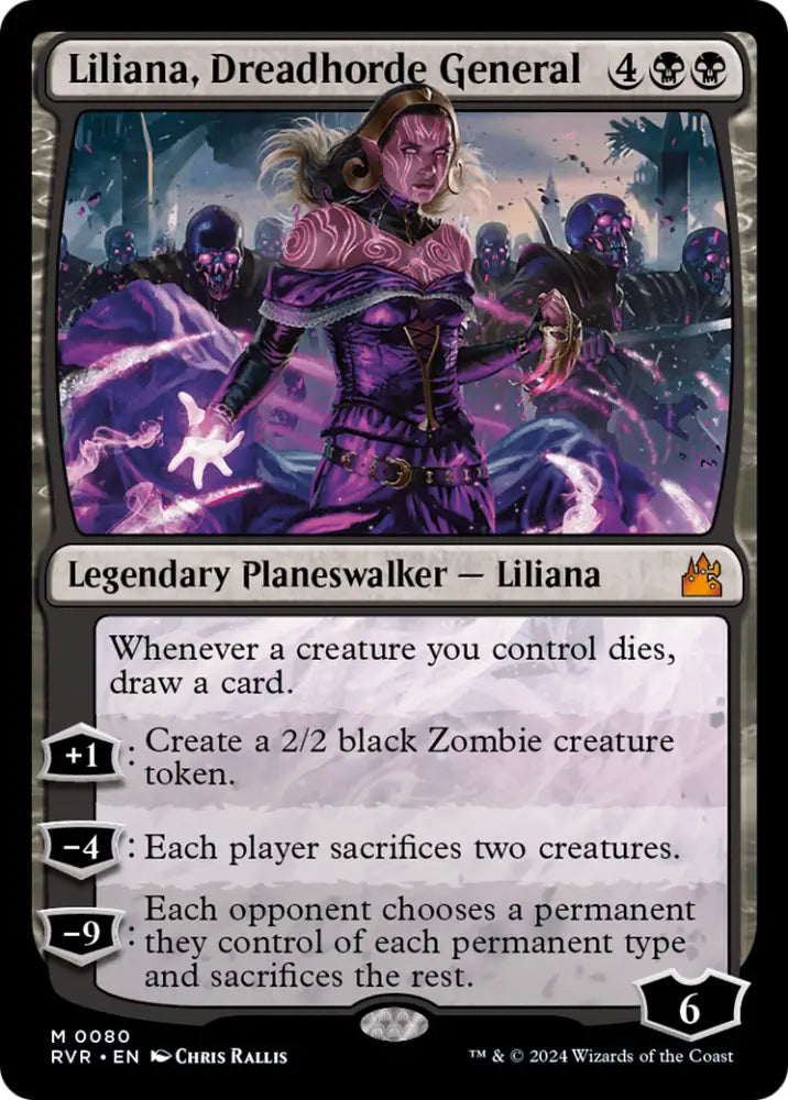 Liliana Dreadhorde General [Ravnica Remastered] - MTG Single