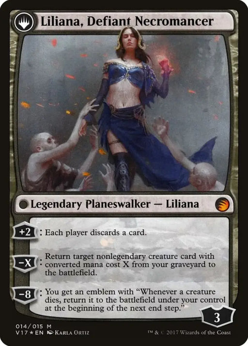 Liliana Heretical Healer // Liliana Defiant Necromancer [From the Vault: Transform] - MTG Single