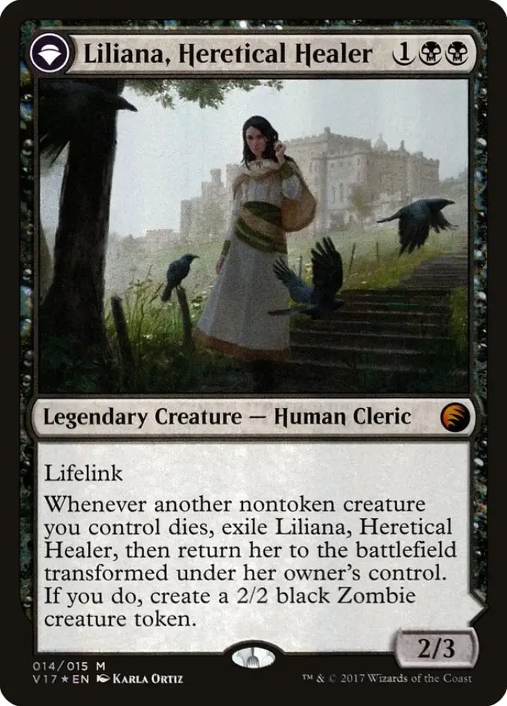 Liliana Heretical Healer // Liliana Defiant Necromancer [From the Vault: Transform] - MTG Single