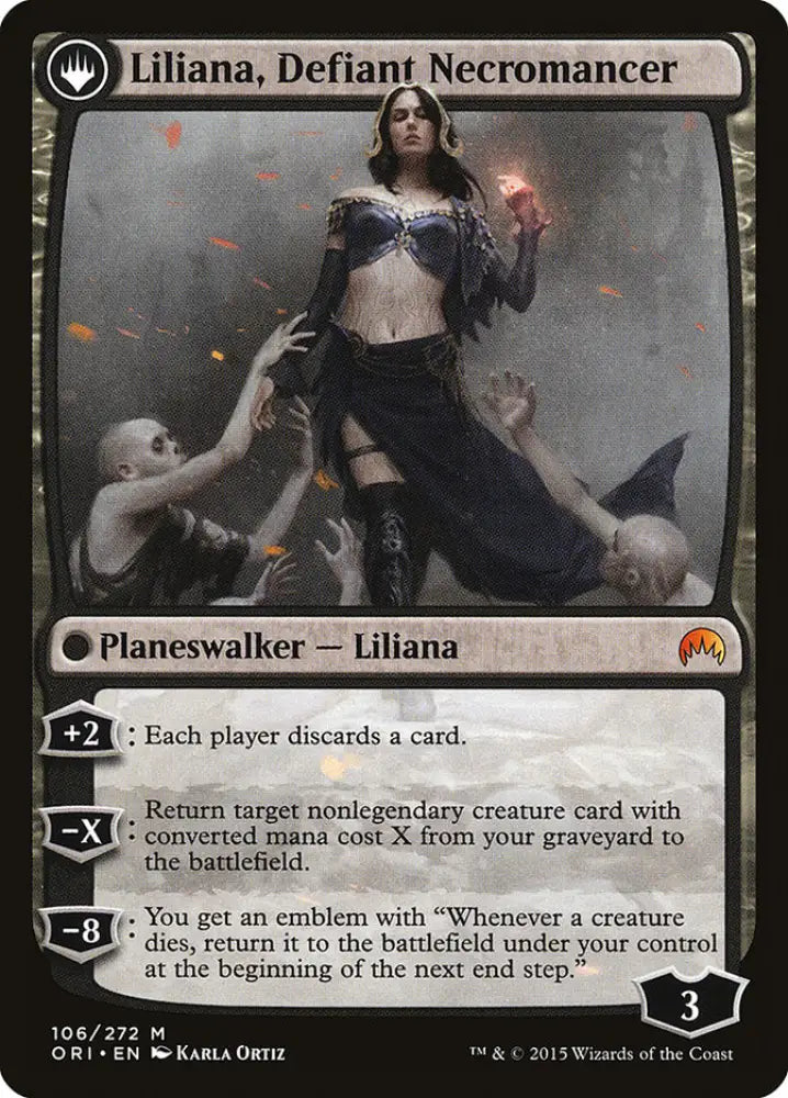 Liliana Heretical Healer // Liliana Defiant Necromancer [Magic Origins] - MTG Single