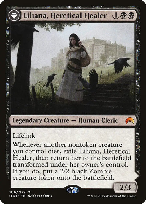 Liliana Heretical Healer // Liliana Defiant Necromancer [Magic Origins] - MTG Single