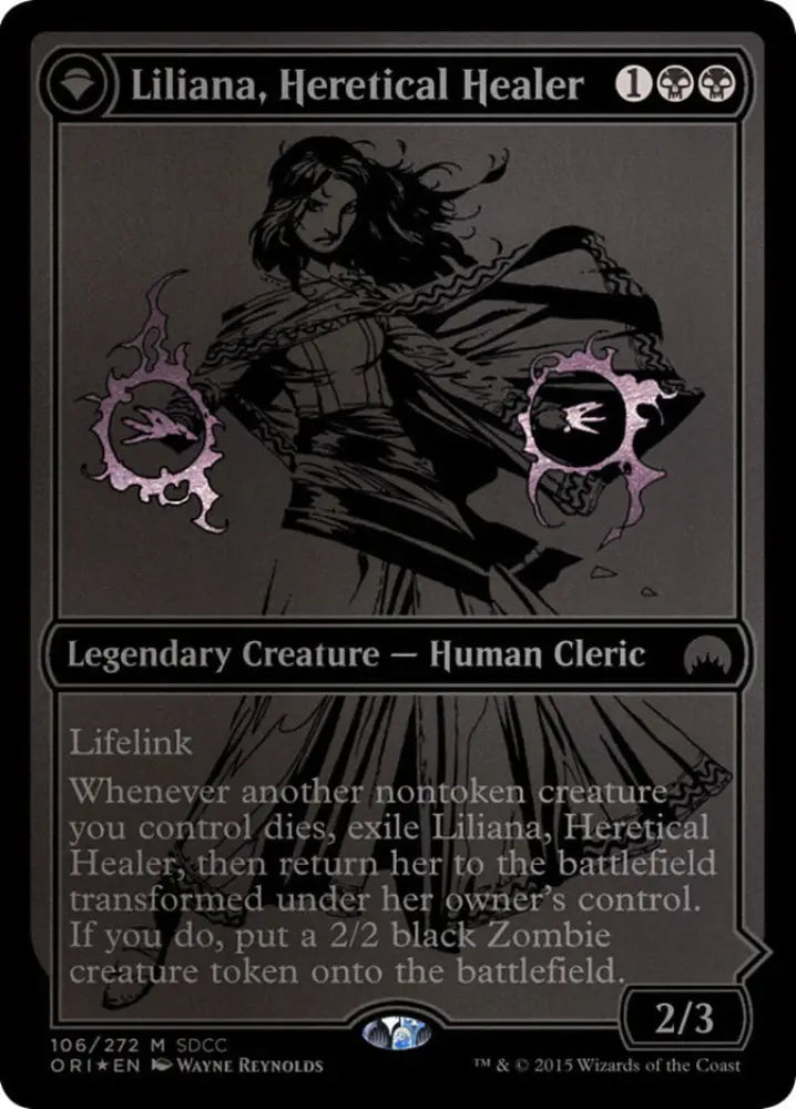 Liliana Heretical Healer // Liliana Defiant Necromancer [San Diego Comic-Con 2015] - MTG Single