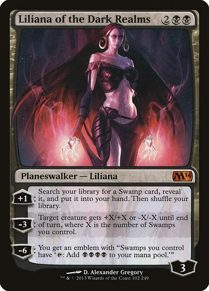 Liliana of the Dark Realms [Magic 2014] - MTG Single