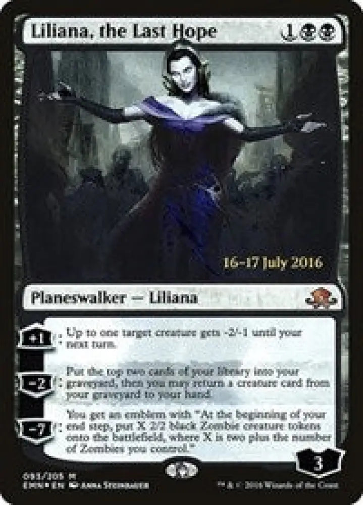 Liliana, the Last Hope (93) [Prerelease Cards]