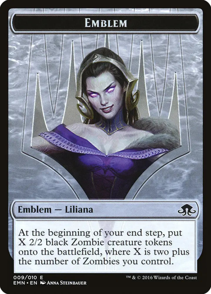 Liliana the Last Hope Emblem [Eldritch Moon Tokens] - MTG Single