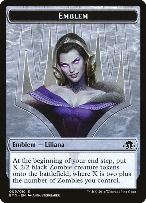 Liliana the Last Hope Emblem [Eldritch Moon Tokens] - MTG Single