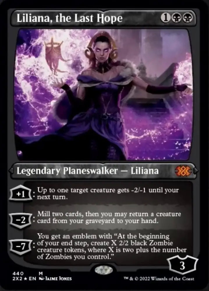 Liliana the Last Hope (Foil Etched) [Double Masters 2022] - MTG Single