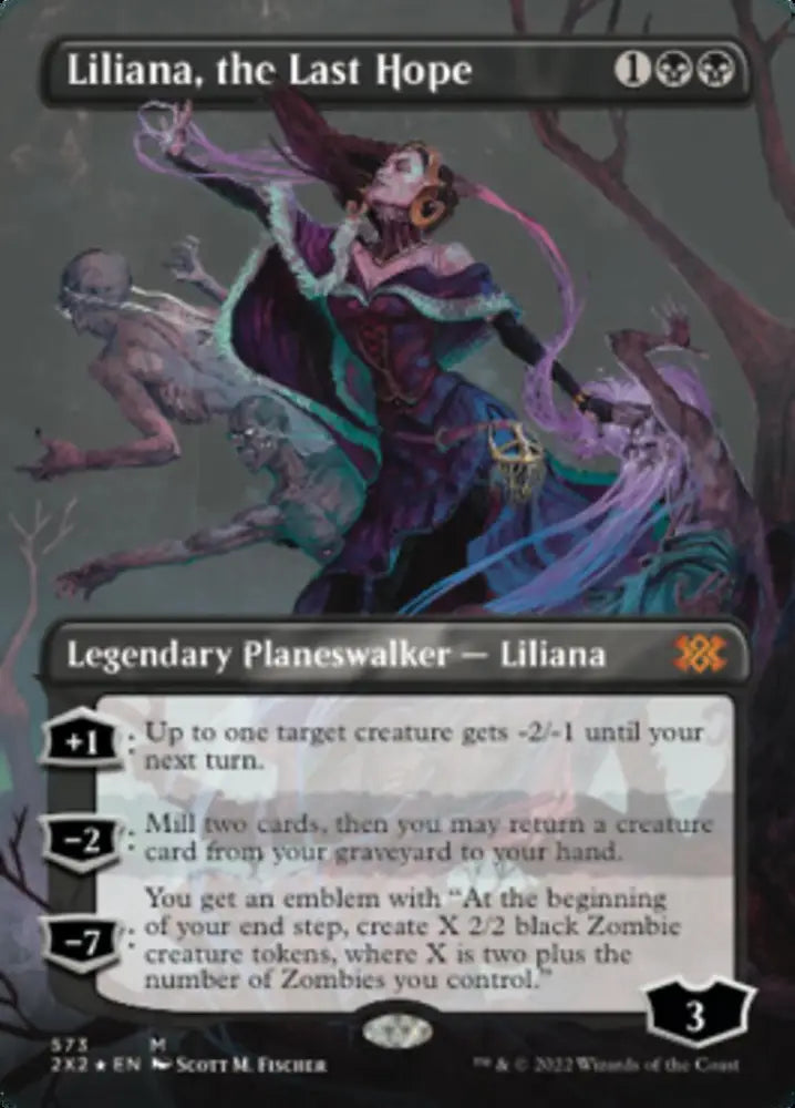 Liliana the Last Hope (Textured Foil) [Double Masters 2022] - MTG Single