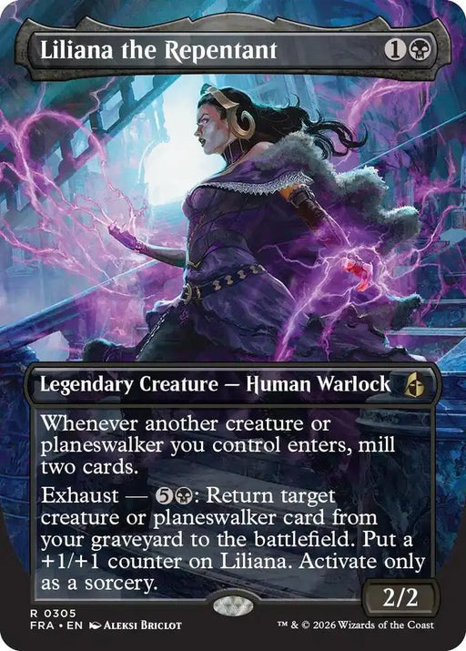 Liliana the Repentant (Borderless) (305) [Reality Fracture]