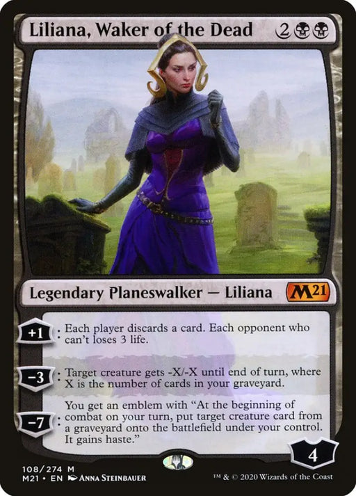 Liliana Waker of the Dead [Core Set 2021] - MTG Single