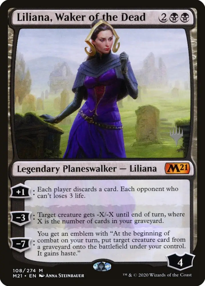Liliana Waker of the Dead (Promo Pack) [Core Set 2021 Promos] - MTG Single