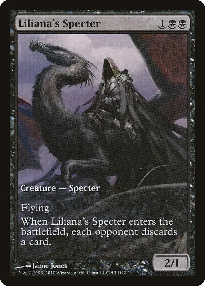 Liliana’s Specter (Extended Art) [Magic 2011 Promos] - MTG Single