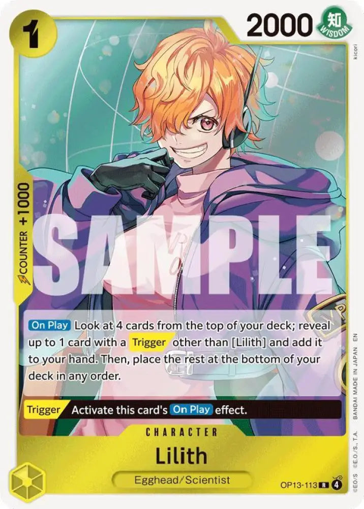 Lilith (OP13-113) [Carrying On His Will]