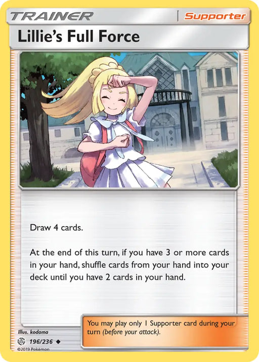 Lillie’s Full Force (196/236) [Sun & Moon: Cosmic Eclipse] - Pokemon Single