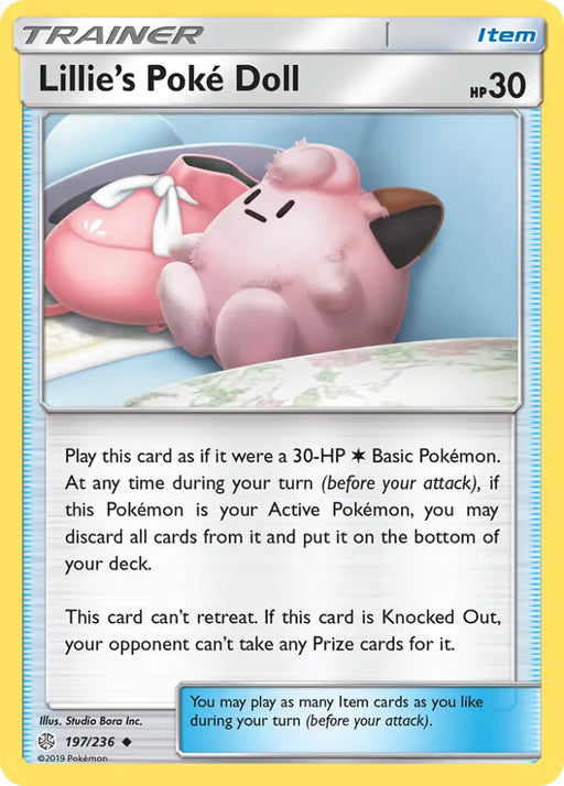 Lillie’s Poke Doll (197/236) [Sun & Moon: Cosmic Eclipse] - Pokemon Single