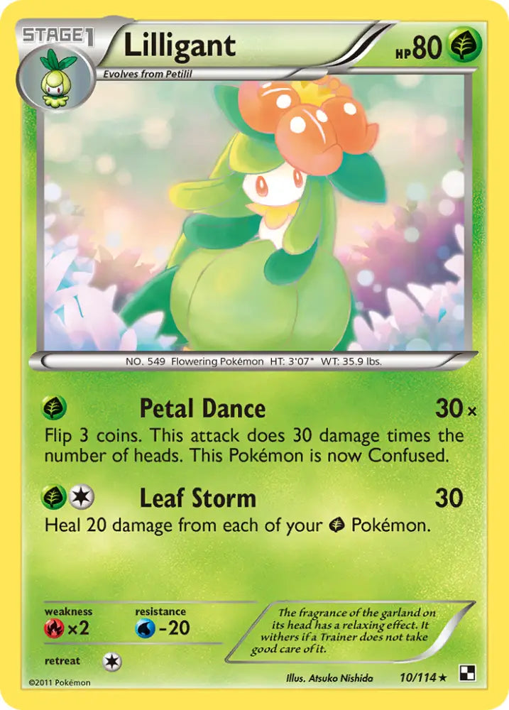 Lilligant (10/114) [Black & White: Base Set] - Pokemon Single