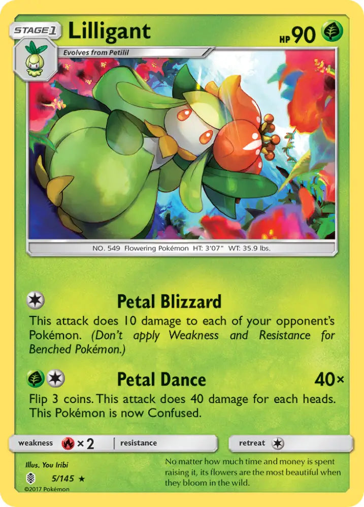Lilligant (5/145) [Sun & Moon: Guardians Rising] - Pokemon Single