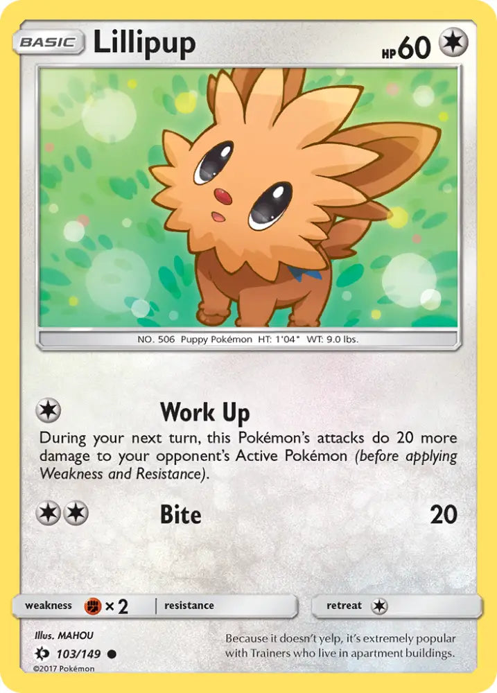 Lillipup (103/149) [Sun & Moon: Base Set] - Pokemon Single