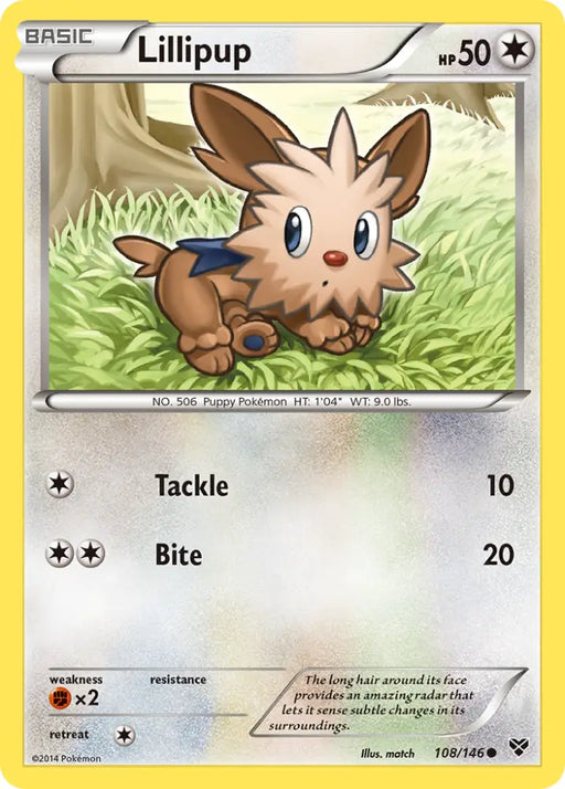 Lillipup (108/146) [XY: Base Set] - Pokemon Single