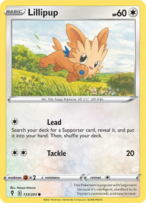 Lillipup (133/203) [Sword & Shield: Evolving Skies] - Pokemon Single