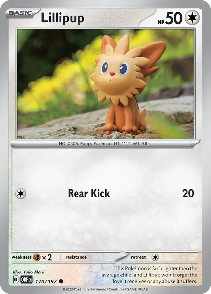 Lillipup (170/197) [Scarlet & Violet: Obsidian Flames] - Pokemon Single