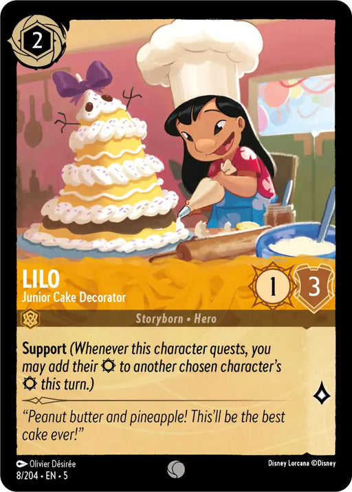 Lilo - Junior Cake Decorator (8/204) [Shimmering Skies] - Lorcana Single