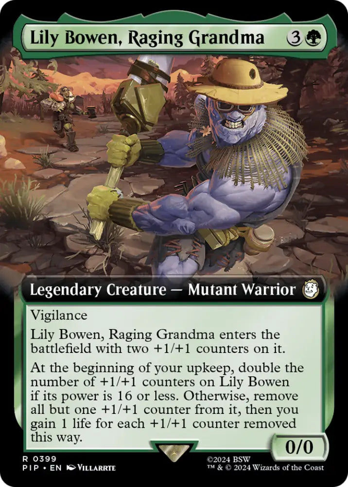 Lily Bowen Raging Grandma (Extended Art) [Fallout] - MTG Single