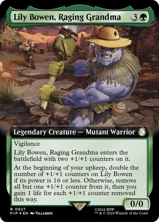 Lily Bowen Raging Grandma (Extended Art) (Surge Foil) [Fallout] - MTG Single