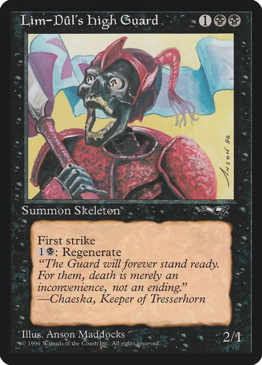 Lim-Dul’s High Guard (Holding Flag) [Alliances] - MTG Single