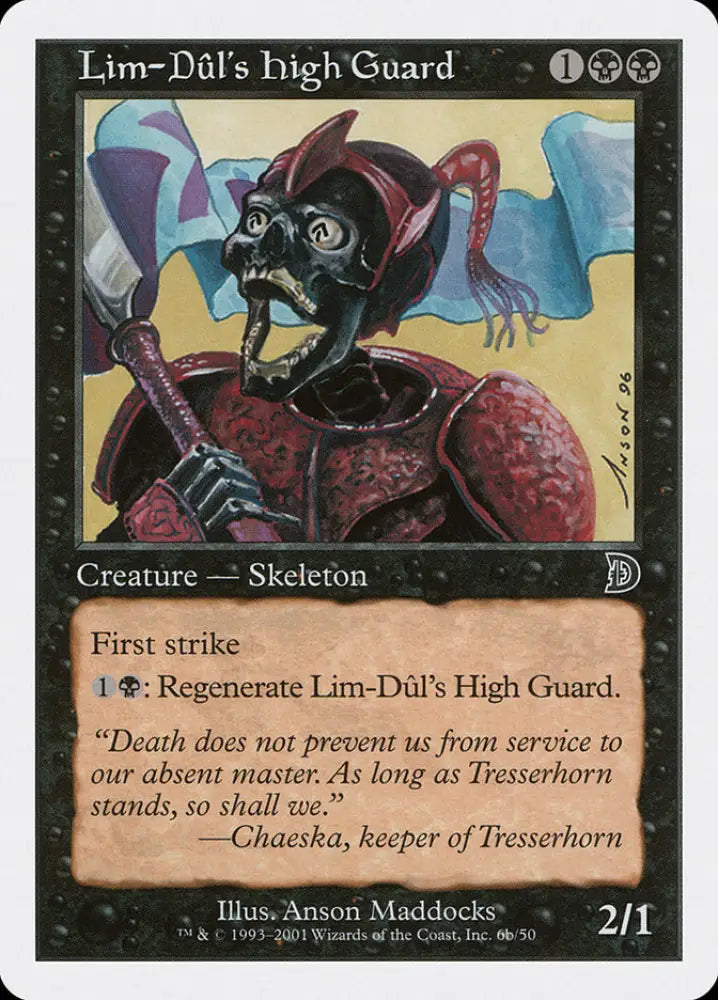 Lim-Dul’s High Guard (Holding Flag) [Deckmasters] - MTG Single