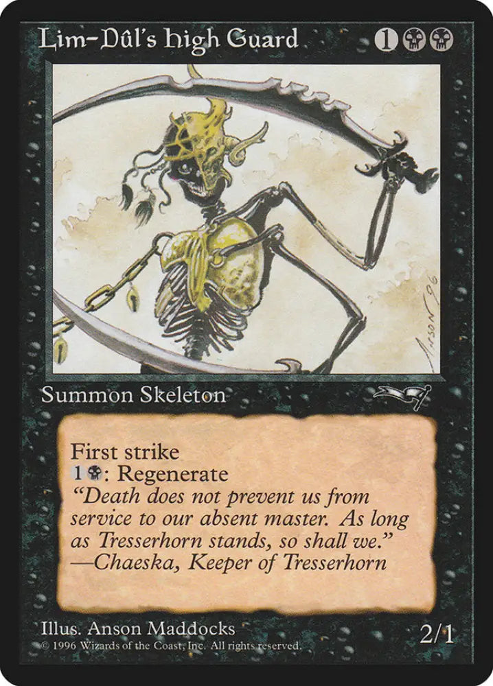 Lim-Dul’s High Guard (Holding Sword) [Alliances] - MTG Single