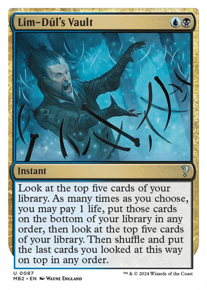 Lim-Dul’s Vault (White Border) [Mystery Booster 2] - MTG Single