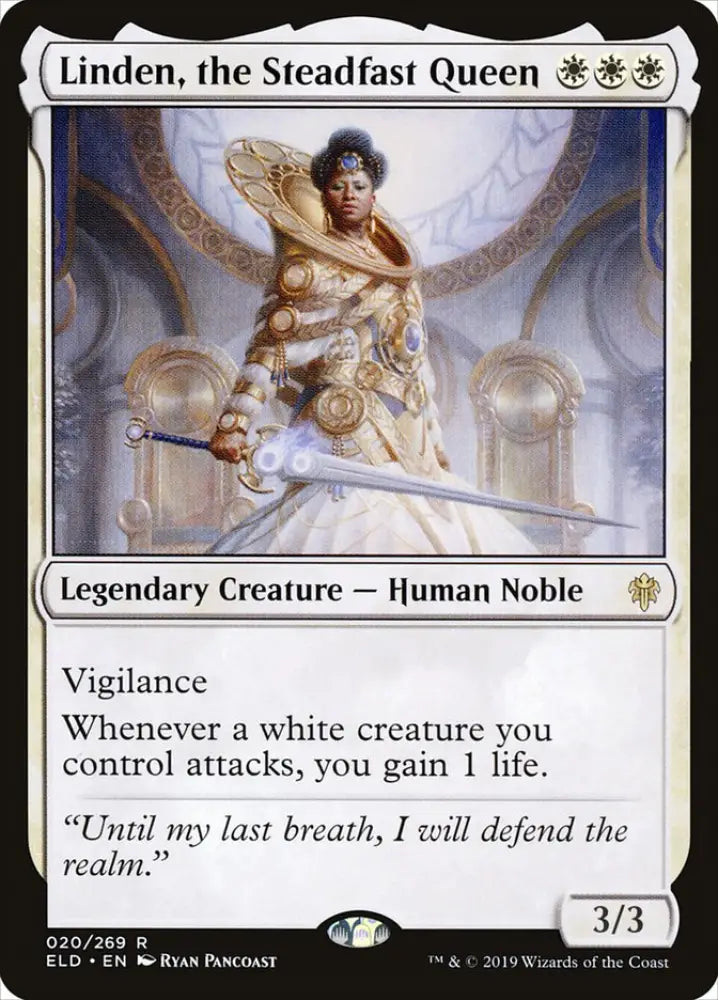 Linden the Steadfast Queen [Throne of Eldraine] - MTG Single