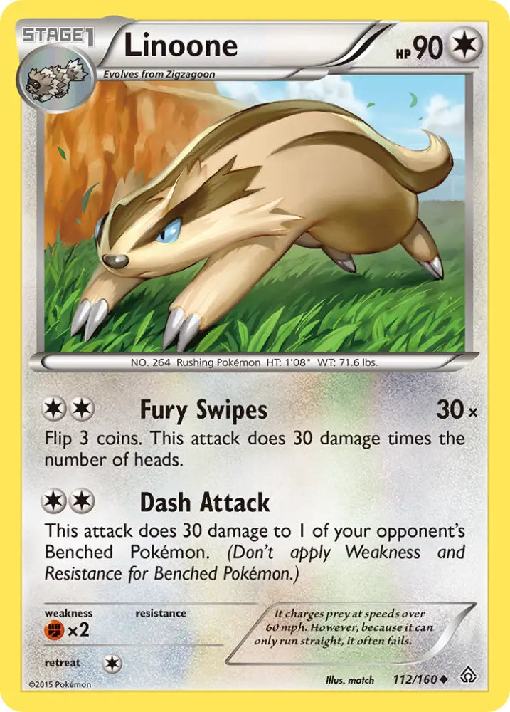 Linoone (112/160) [XY: Primal Clash] - Pokemon Single