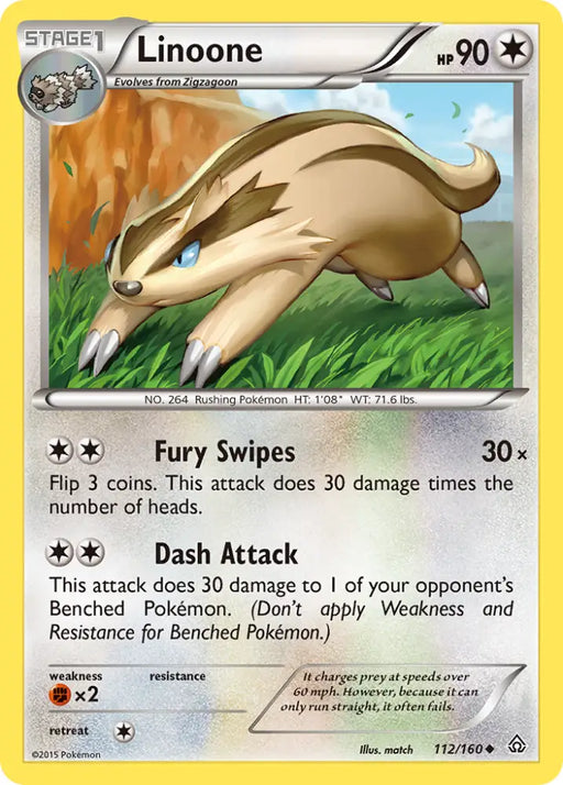 Linoone (112/160) [XY: Primal Clash] - Pokemon Single