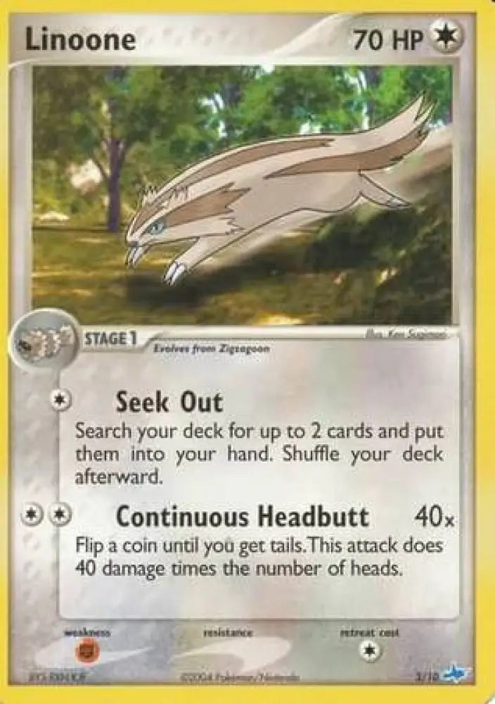 Linoone (3/10) [EX: Trainer Kit - Latios] - Pokemon Single
