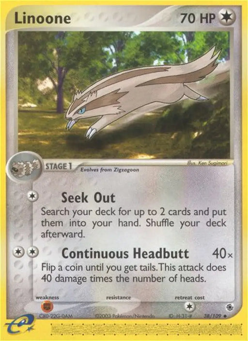 Linoone (38/109) [EX: Ruby & Sapphire] - Pokemon Single