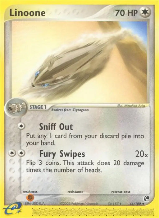 Linoone (44/100) [EX: Sandstorm] - Pokemon Single