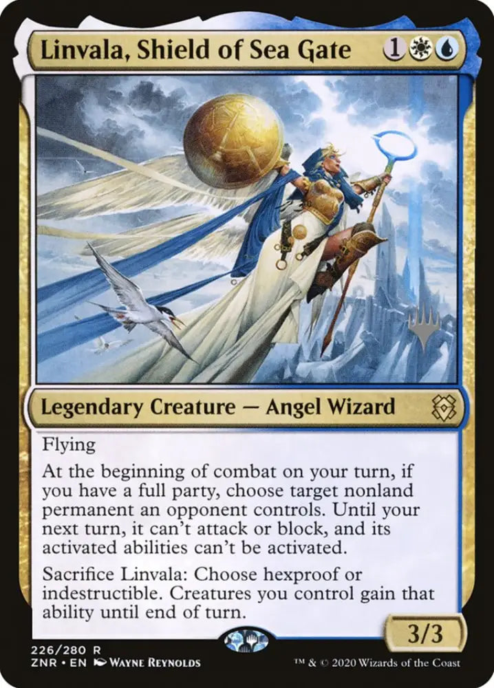 Linvala Shield of Sea Gate (Promo Pack) [Zendikar Rising Promos] - MTG Single