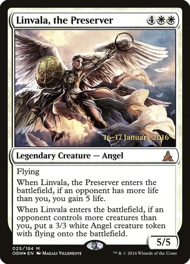 Linvala the Preserver [Oath of the Gatewatch Prerelease Promos] - MTG Single