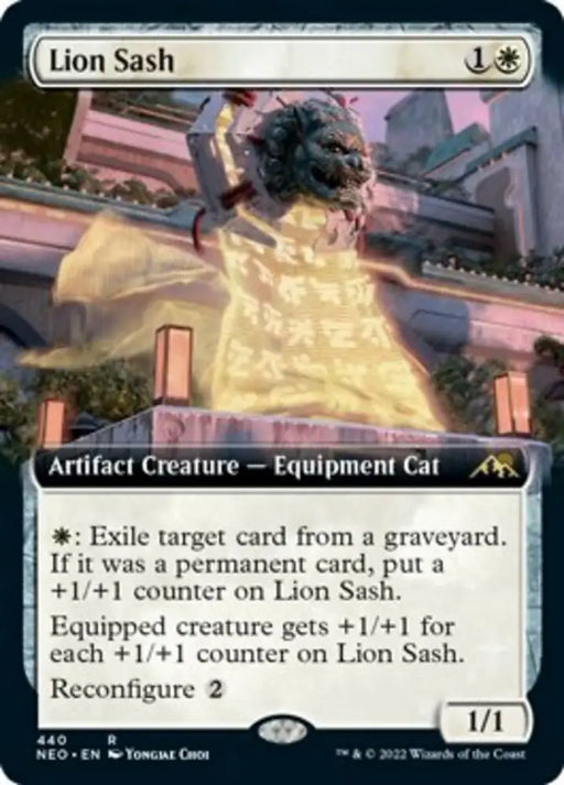 Lion Sash (Extended Art) [Kamigawa: Neon Dynasty] - MTG Single