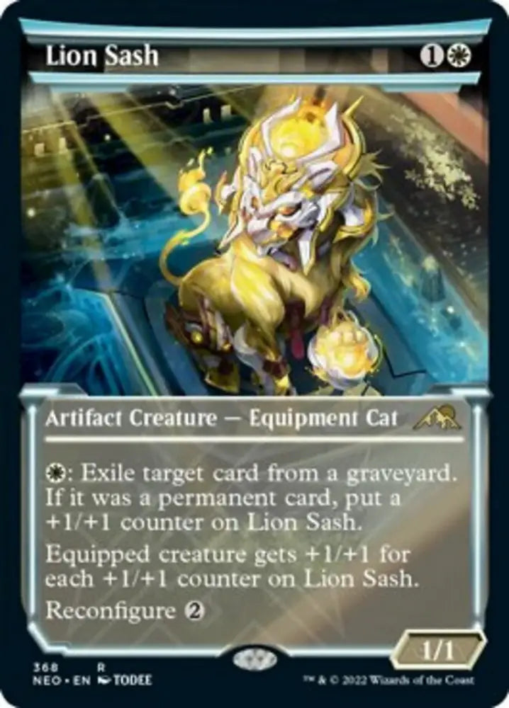 Lion Sash (Showcase Soft Glow) [Kamigawa: Neon Dynasty] - MTG Single