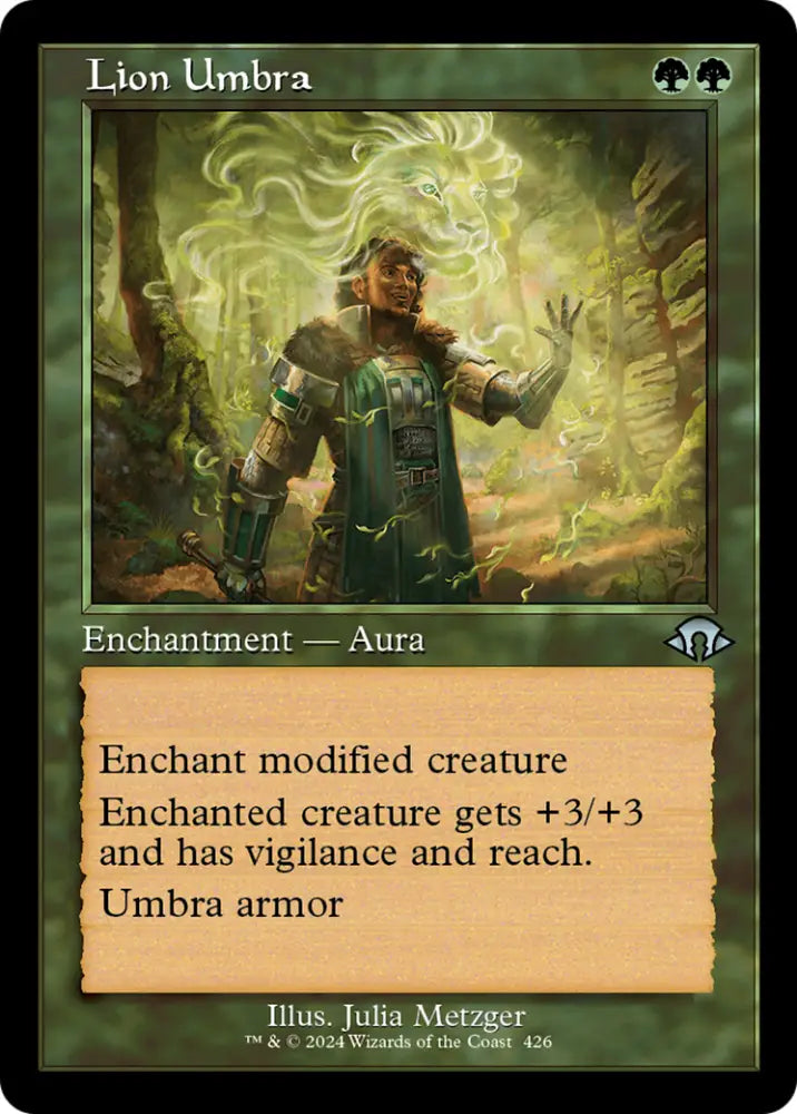 Lion Umbra (Retro Frame) [Modern Horizons 3] - MTG Single