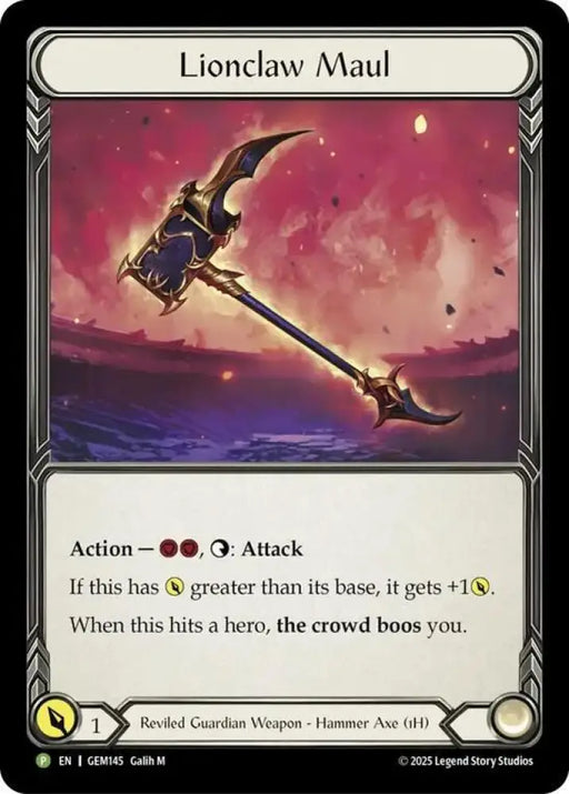 Lionclaw Maul (GEM145) [Gem Pack 5]
