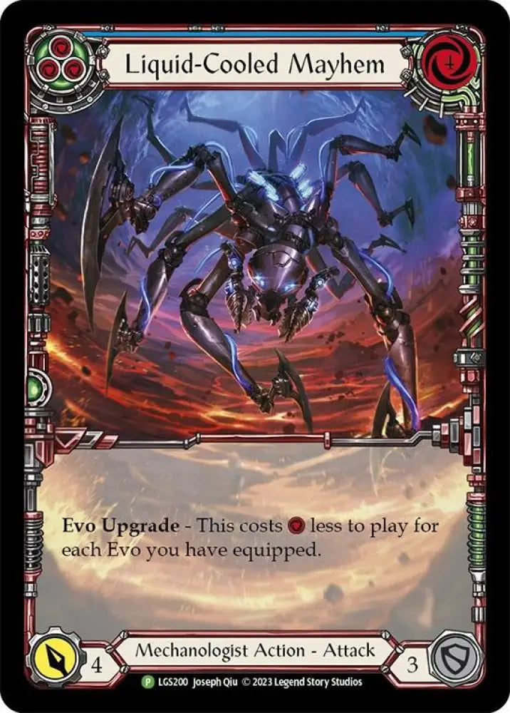 Liquid-Cooled Mayhem (Blue) [LGS200] (Promo) Rainbow Foil - Flesh And Blood Single