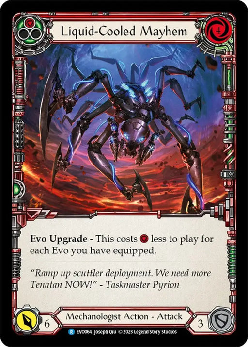Liquid-Cooled Mayhem (Red) [Bright Lights] Rainbow Foil - Flesh And Blood Single