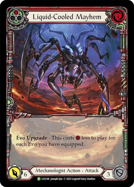Liquid-Cooled Mayhem (Red) [LGS198] (Promo) Rainbow Foil - Flesh And Blood Single