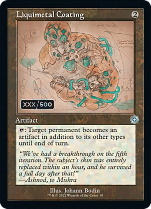 Liquimetal Coating (Retro Schematic) (Serialized) [The Brothers’ War Retro Artifacts] - MTG Single
