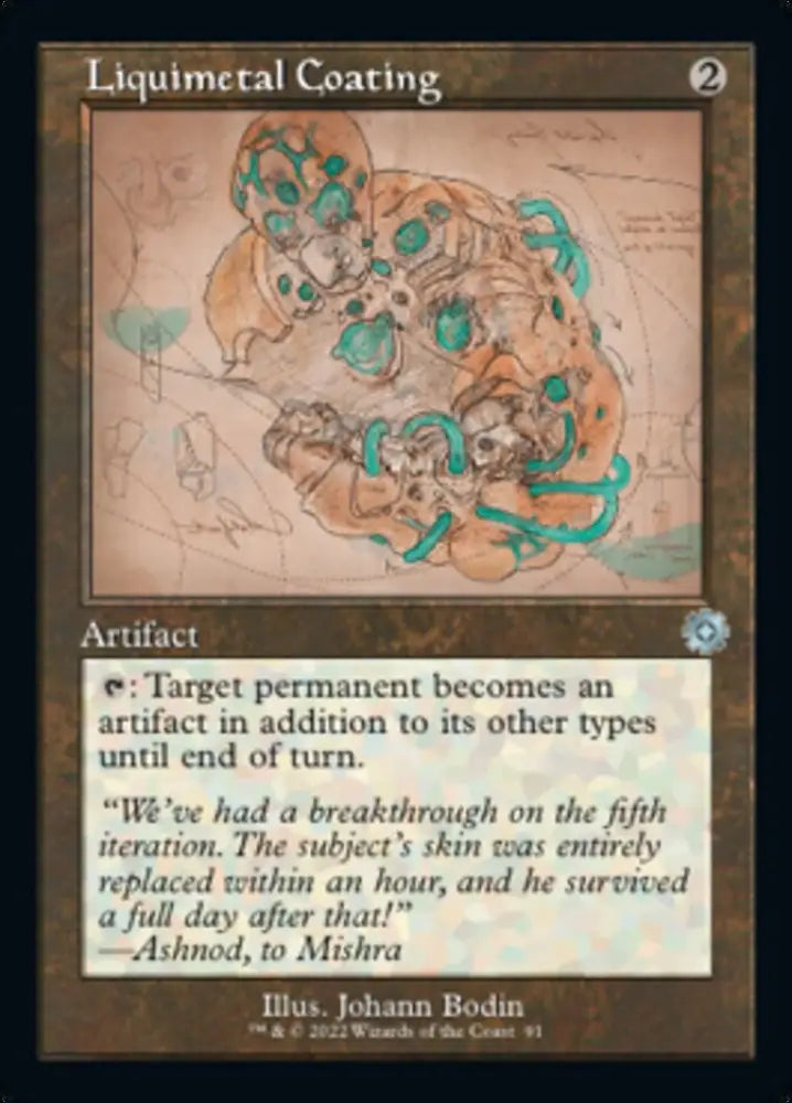 Liquimetal Coating (Retro Schematic) [The Brothers’ War Retro Artifacts] - MTG Single