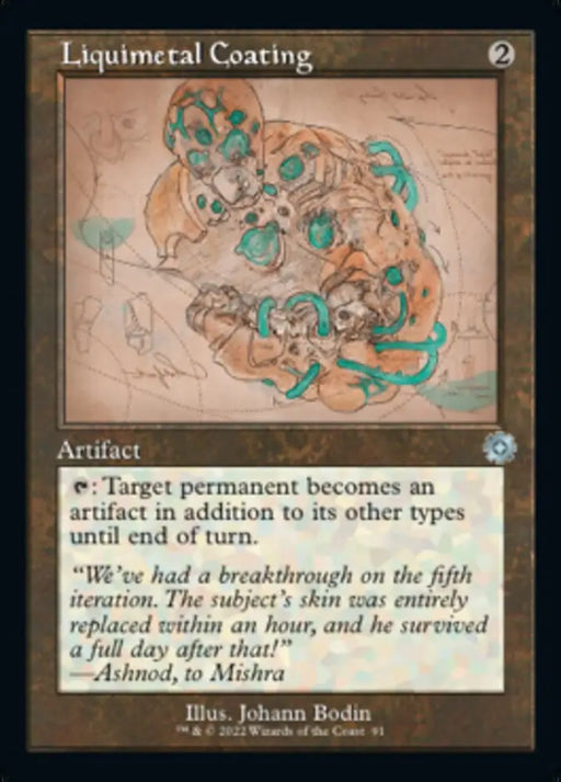 Liquimetal Coating (Retro Schematic) [The Brothers’ War Retro Artifacts] - MTG Single